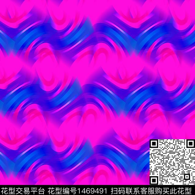 笔触迷彩霓虹数码数码印花华亿平台下载（图片编号: 1469491） - 瓦栏（Walan）