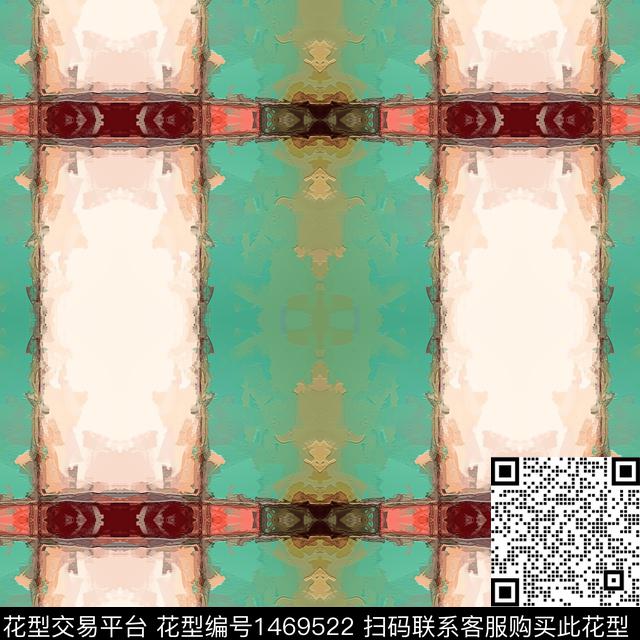 格子肌理时尚数码印花华亿平台下载（图片编号: 1469522） - 瓦栏（Walan）