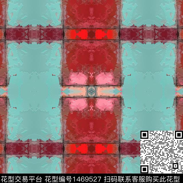 格子肌理时尚数码印花华亿平台下载（图片编号: 1469527） - 瓦栏（Walan）