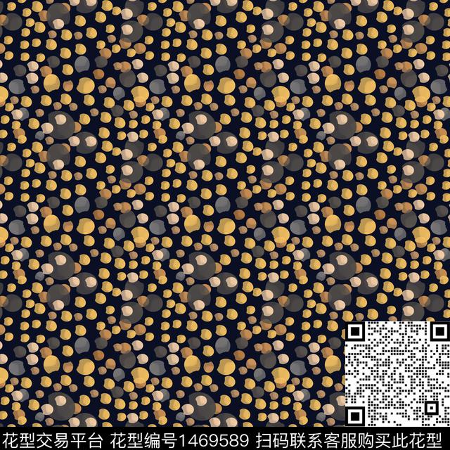 渐变几何圆圈与波点数码印花华亿平台下载（图片编号: 1469589） - 瓦栏（Walan）