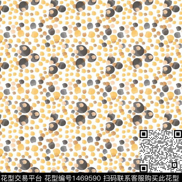 渐变圆圈与波点数码印花华亿平台下载（图片编号: 1469590） - 瓦栏（Walan）