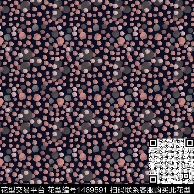 渐变几何圆圈与波点数码印花华亿平台下载（图片编号: 1469591） - 瓦栏（Walan）