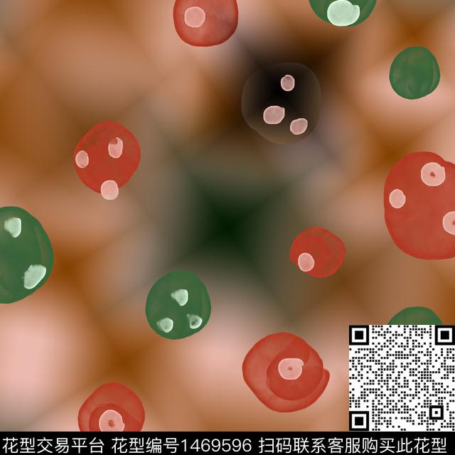 线条几何圆圈与波点数码印花华亿平台下载（图片编号: 1469596） - 瓦栏（Walan）