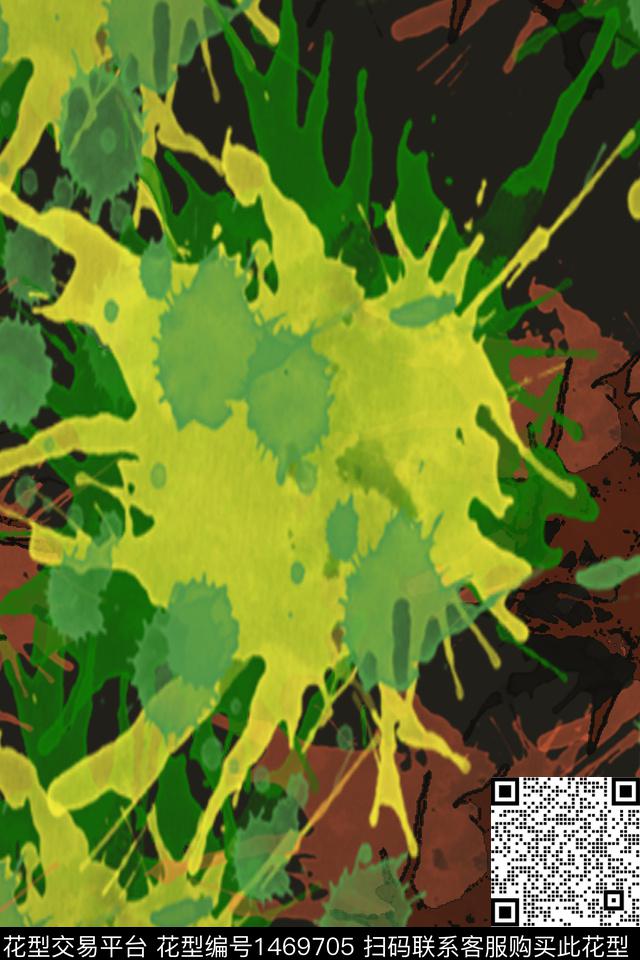 泼墨传统印花华亿平台下载（图片编号: 1469705） - 瓦栏（Walan）