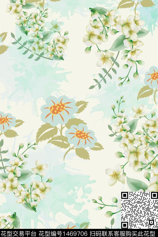 定位花花卉传统印花华亿平台下载（图片编号: 1469706） - 瓦栏（Walan）