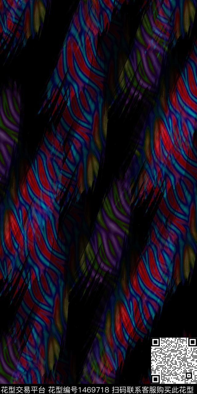 肌理抽象洋阳---抽象数码印花华亿平台下载（图片编号: 1469718） - 瓦栏（Walan）