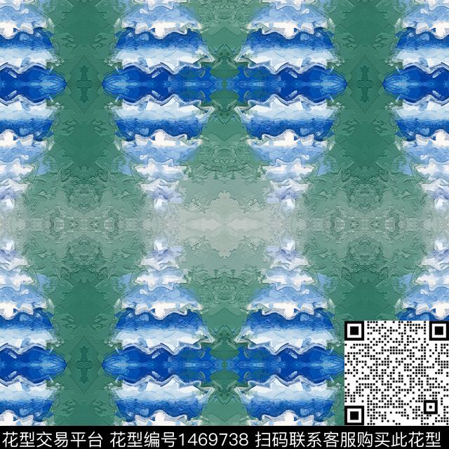 肌理时尚扎染华亿平台数码印花华亿平台下载（图片编号: 1469738） - 瓦栏（Walan）