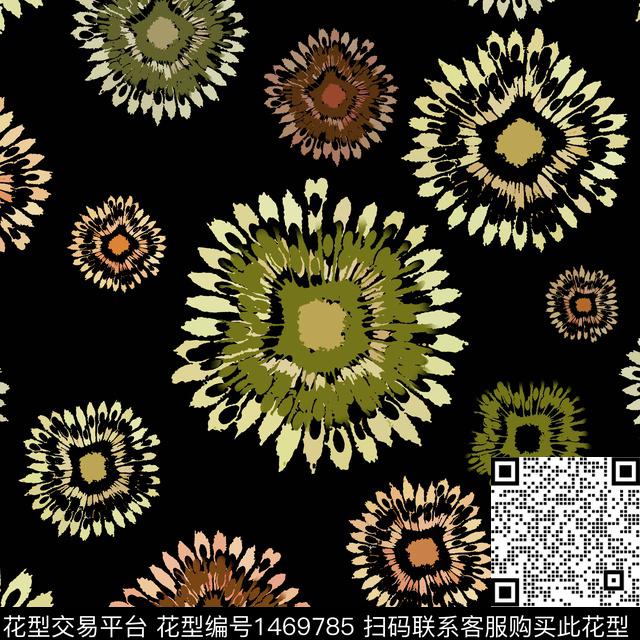 花卉大牌风小碎花传统印花华亿平台下载（图片编号: 1469785） - 瓦栏（Walan）