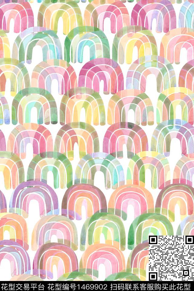 几何真丝数码印花华亿平台下载（图片编号: 1469902） - 瓦栏（Walan）