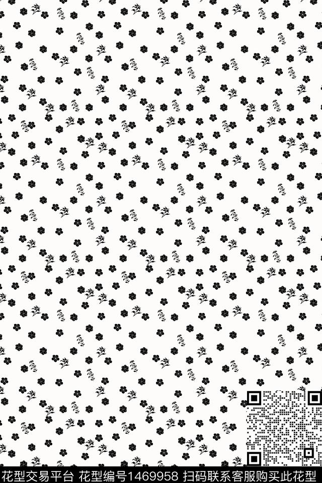 定位花花卉小碎花传统印花华亿平台下载（图片编号: 1469958） - 瓦栏（Walan）