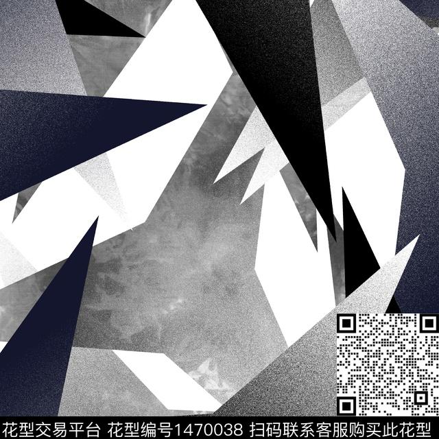 几何数码印花华亿平台下载（图片编号: 1470038） - 瓦栏（Walan）