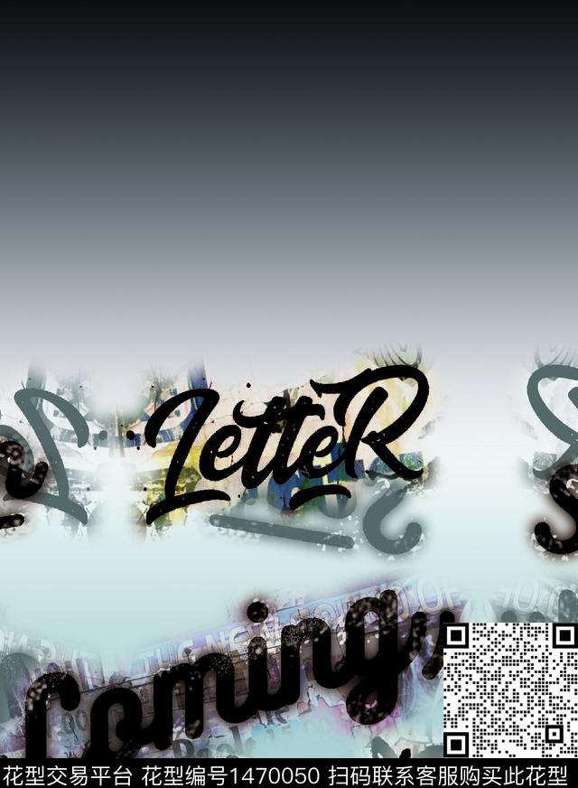 字母数码印花华亿平台下载（图片编号: 1470050） - 瓦栏（Walan）