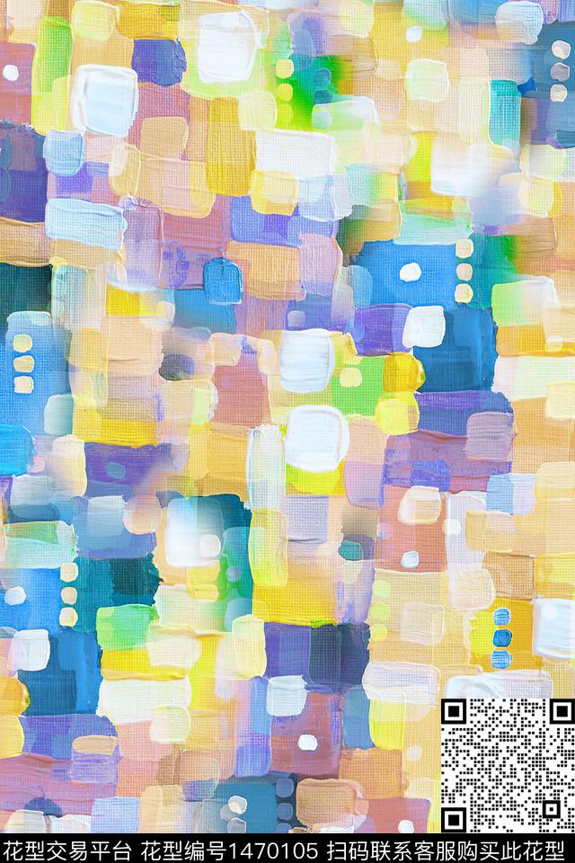 肌理扎染华亿平台大牌风数码印花华亿平台下载（图片编号: 1470105） - 瓦栏（Walan）