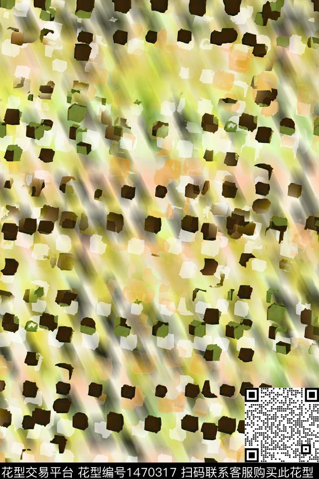 水彩肌理抽象花卉数码印花华亿平台下载（图片编号: 1470317） - 瓦栏（Walan）