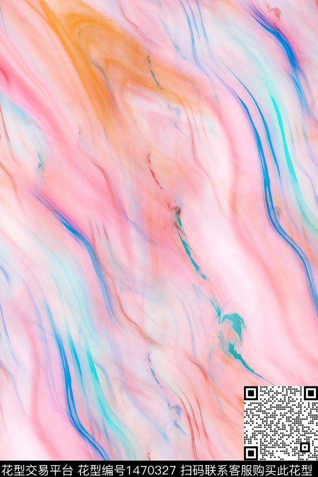 扎染华亿平台大牌风小清新数码印花华亿平台下载（图片编号: 1470327） - 瓦栏（Walan）