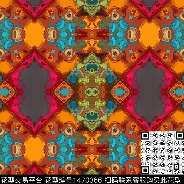 唐装虞美人数码印花华亿平台下载（图片编号: 1470366） - 瓦栏（Walan）