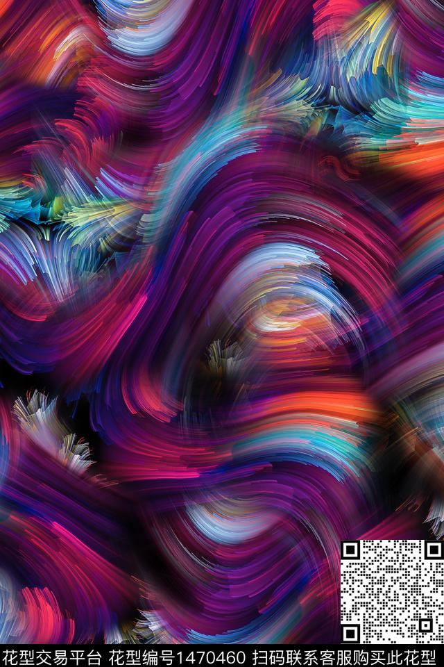 年轻女性潮牌大牌风数码印花华亿平台下载（图片编号: 1470460） - 瓦栏（Walan）