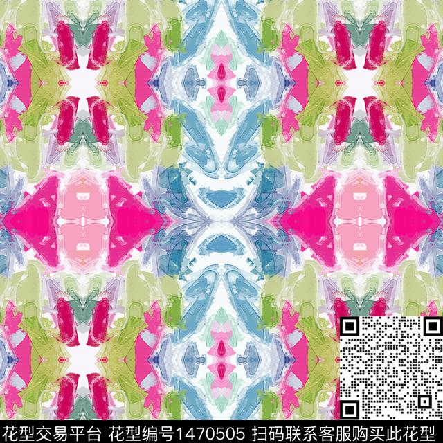 唐装虞美人数码印花华亿平台下载（图片编号: 1470505） - 瓦栏（Walan）