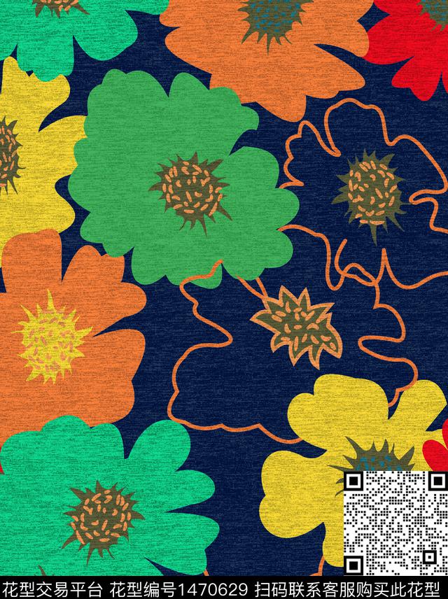 几何数码华亿平台花卉数码印花华亿平台下载（图片编号: 1470629） - 瓦栏（Walan）
