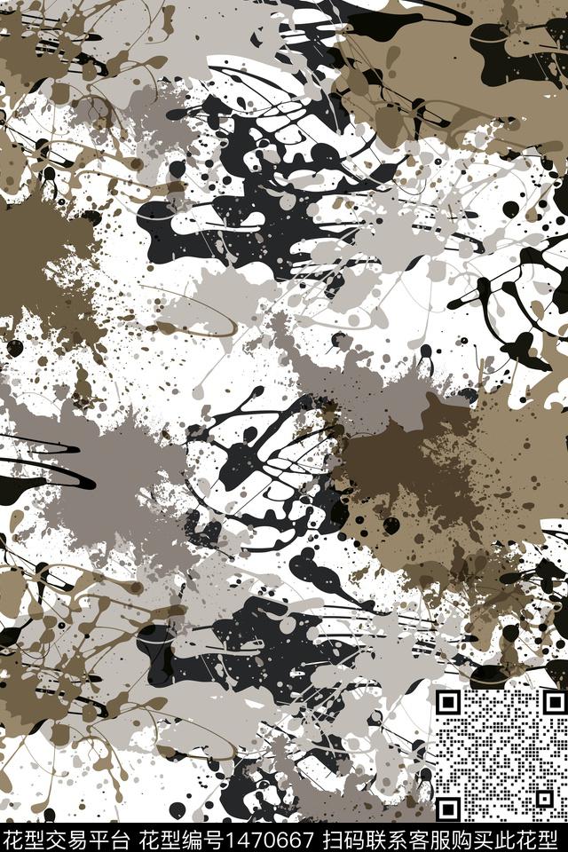 抽象男装户外家居服传统印花华亿平台下载（图片编号: 1470667） - 瓦栏（Walan）