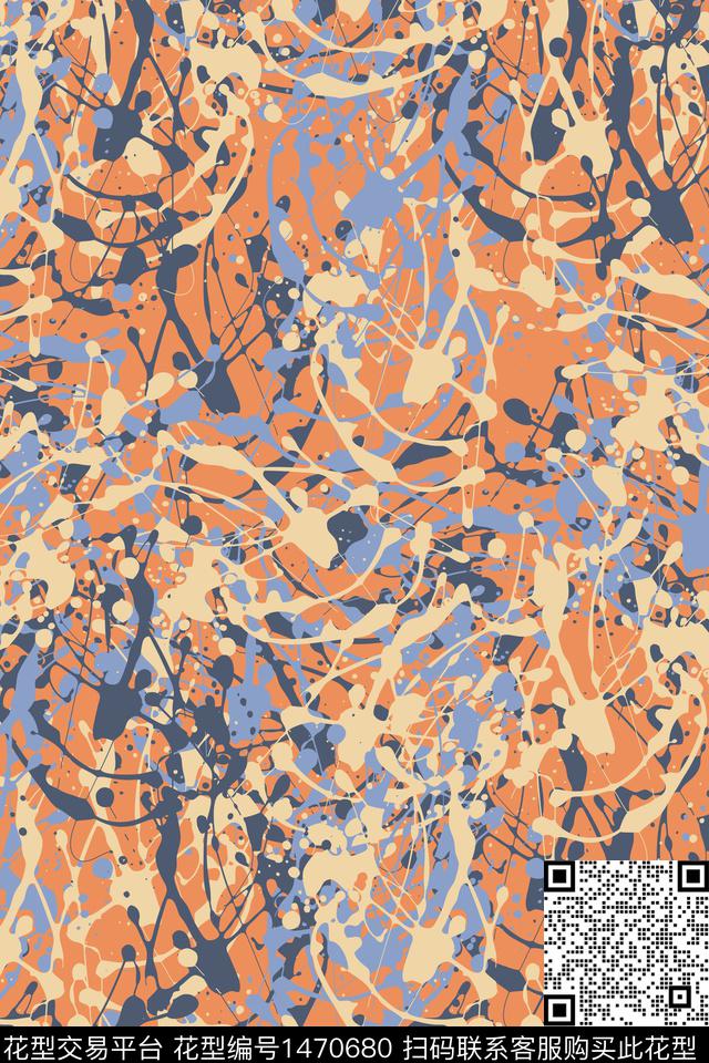 抽象男装户外家居服传统印花华亿平台下载（图片编号: 1470680） - 瓦栏（Walan）