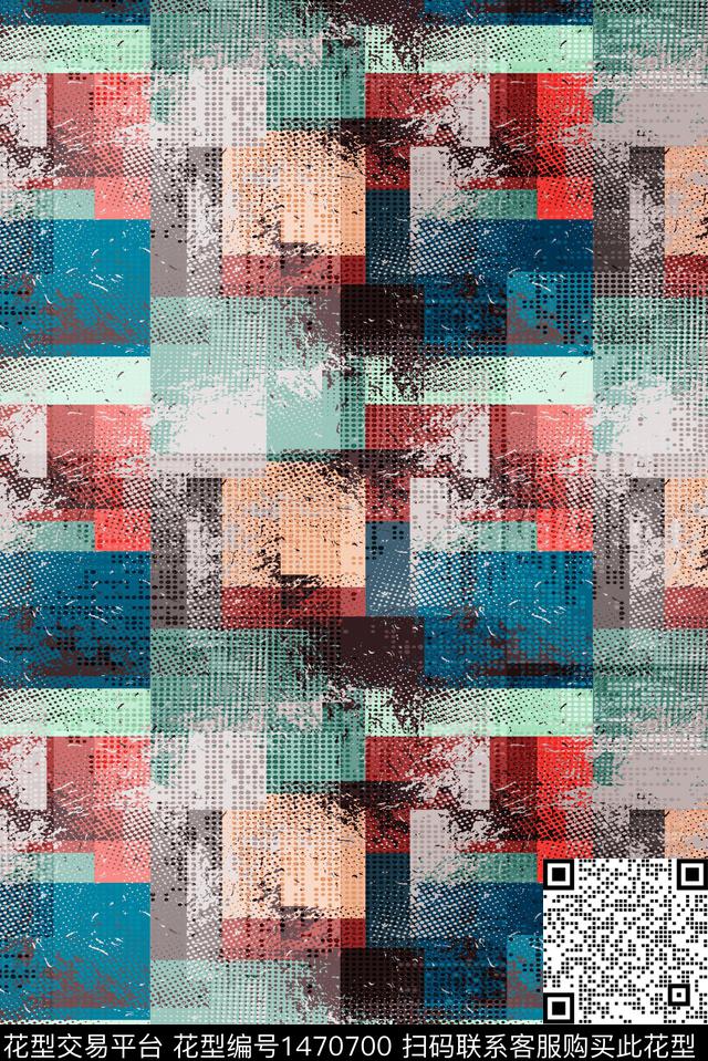 几何抽象审数码印花华亿平台下载（图片编号: 1470700） - 瓦栏（Walan）