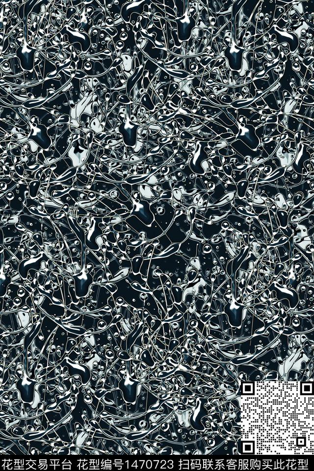 抽象男装户外家居服数码印花华亿平台下载（图片编号: 1470723） - 瓦栏（Walan）