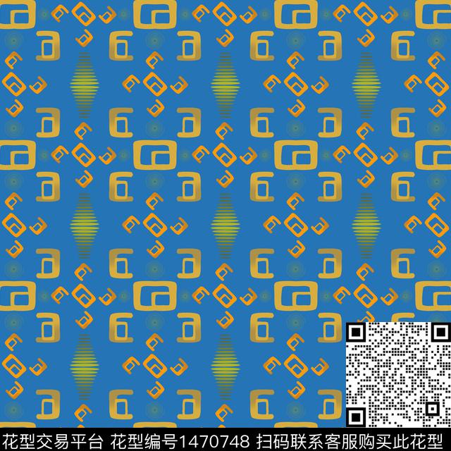 线条格子花纹数码印花华亿平台下载（图片编号: 1470748） - 瓦栏（Walan）