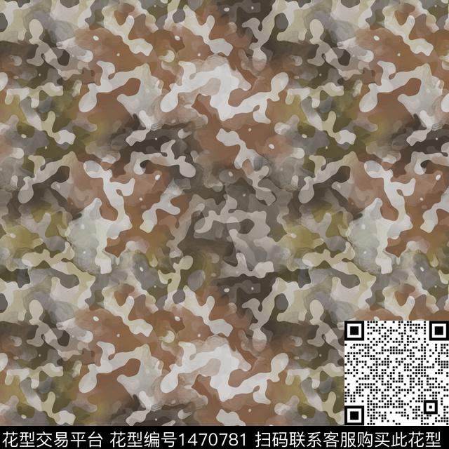 肌理笔触大牌风数码印花华亿平台下载（图片编号: 1470781） - 瓦栏（Walan）