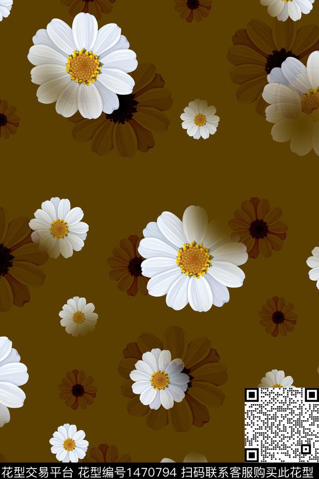 绿植树叶水彩年轻女性数码印花华亿平台下载（图片编号: 1470794） - 瓦栏（Walan）