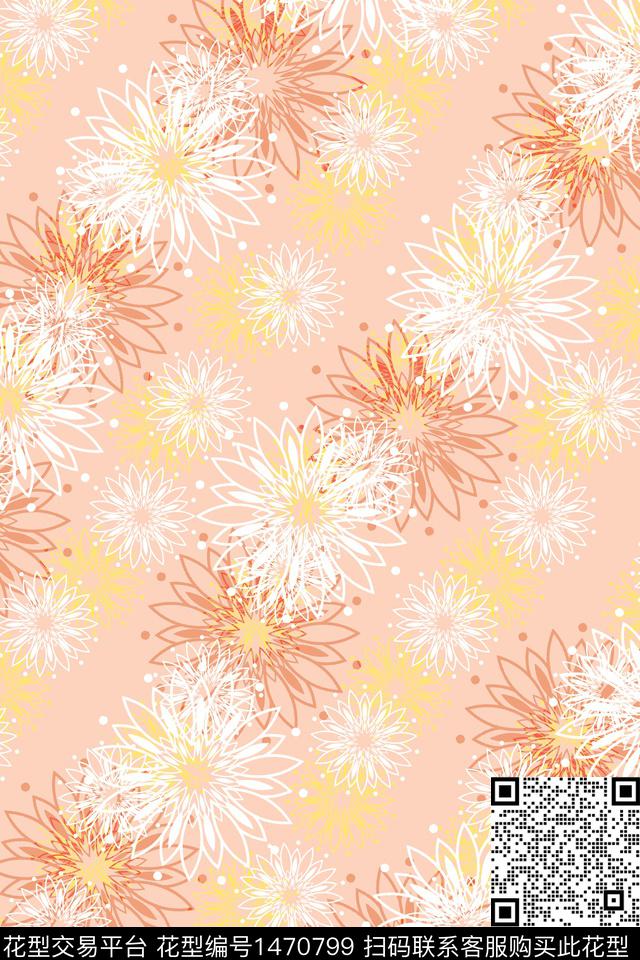 炫彩几何大牌风数码印花华亿平台下载（图片编号: 1470799） - 瓦栏（Walan）