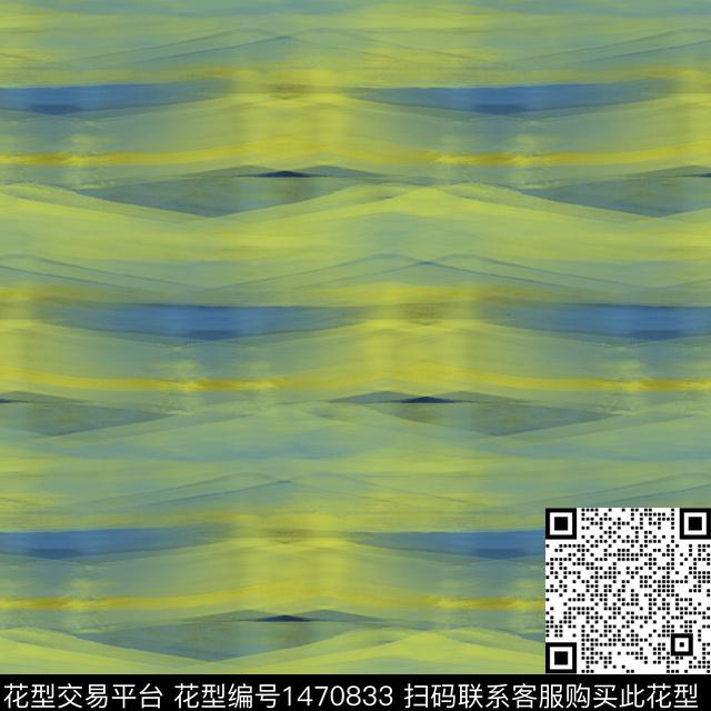 线条笔触大牌风数码印花华亿平台下载（图片编号: 1470833） - 瓦栏（Walan）