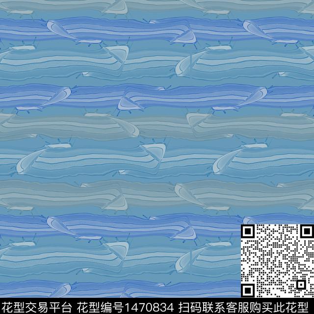 线条笔触大牌风数码印花华亿平台下载（图片编号: 1470834） - 瓦栏（Walan）