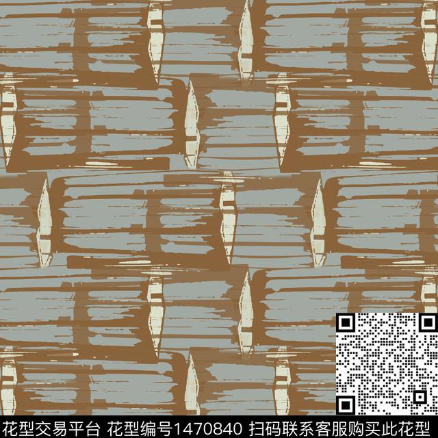 线条笔触大牌风传统印花华亿平台下载（图片编号: 1470840） - 瓦栏（Walan）