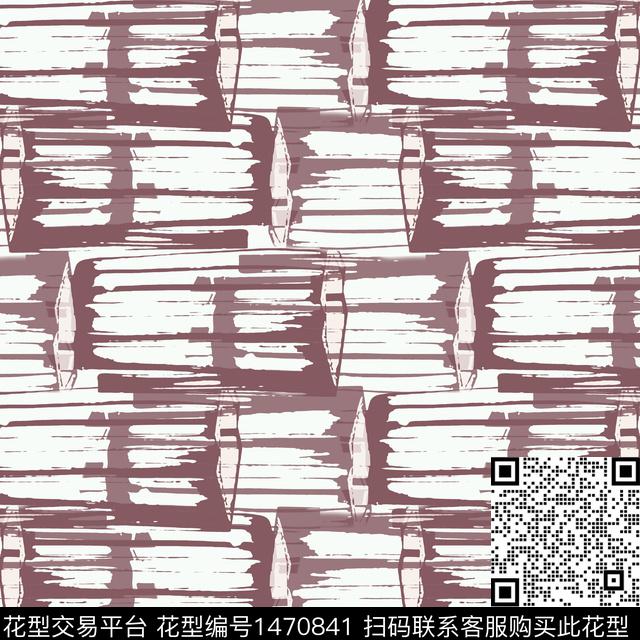 线条笔触大牌风传统印花华亿平台下载（图片编号: 1470841） - 瓦栏（Walan）