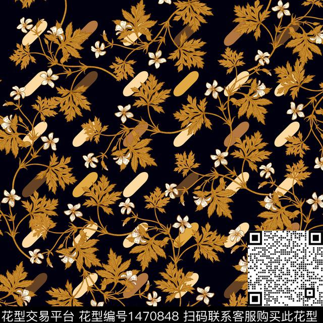 女装大牌风小碎花数码印花华亿平台下载（图片编号: 1470848） - 瓦栏（Walan）