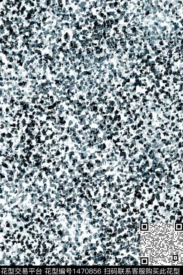 肌理蓝色简约数码印花华亿平台下载（图片编号: 1470856） - 瓦栏（Walan）