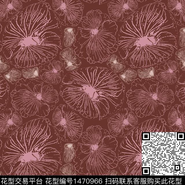 花卉大牌风小碎花传统印花华亿平台下载（图片编号: 1470966） - 瓦栏（Walan）