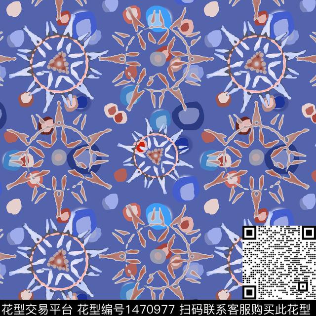 几何数码印花华亿平台下载（图片编号: 1470977） - 瓦栏（Walan）