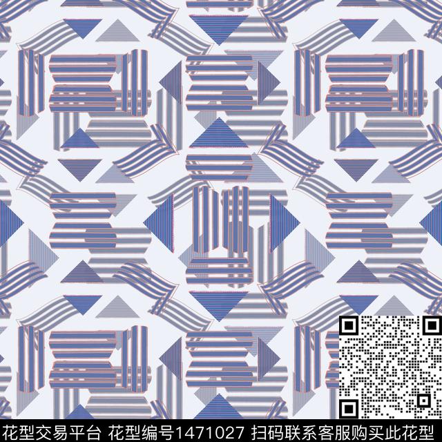 线条几何三角形传统印花华亿平台下载（图片编号: 1471027） - 瓦栏（Walan）