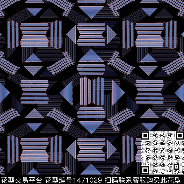 线条几何三角形传统印花华亿平台下载（图片编号: 1471029） - 瓦栏（Walan）