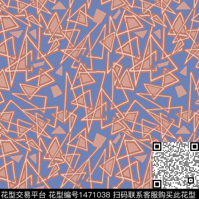 线条几何三角形传统印花华亿平台下载（图片编号: 1471038） - 瓦栏（Walan）