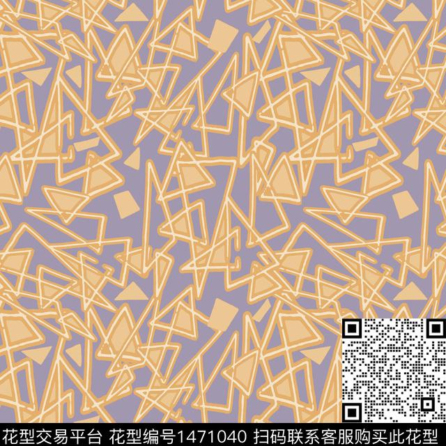 线条几何三角形传统印花华亿平台下载（图片编号: 1471040） - 瓦栏（Walan）