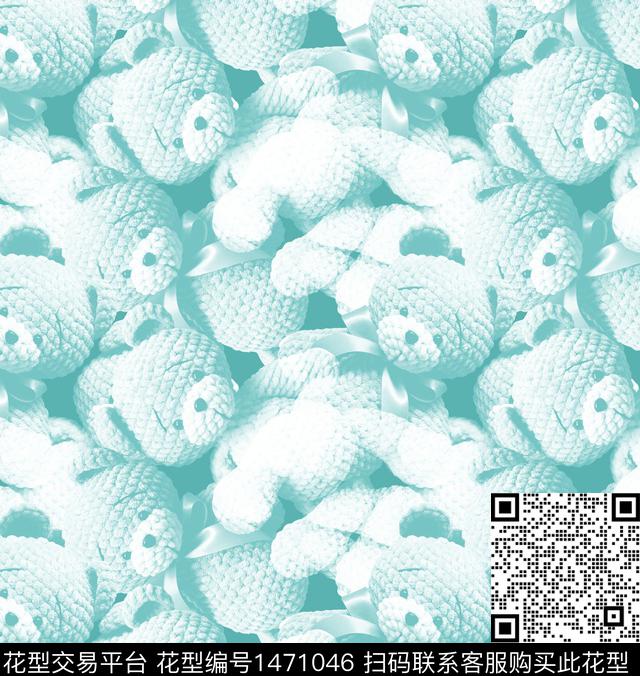 字母几何扎染华亿平台数码印花华亿平台下载（图片编号: 1471046） - 瓦栏（Walan）