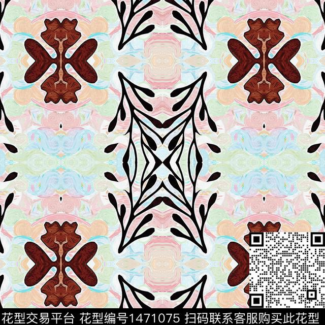 MARNI香云纱数码印花华亿平台下载（图片编号: 1471075） - 瓦栏（Walan）