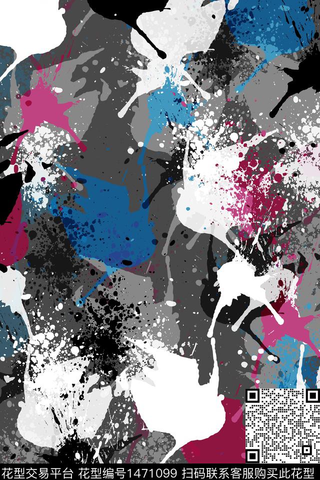 抽象男装户外家居服传统印花华亿平台下载（图片编号: 1471099） - 瓦栏（Walan）