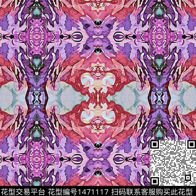 花卉旗袍数码印花华亿平台下载（图片编号: 1471117） - 瓦栏（Walan）