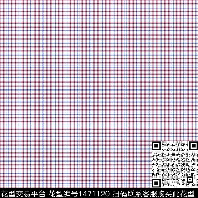 格子大牌风小碎花传统印花华亿平台下载（图片编号: 1471120） - 瓦栏（Walan）