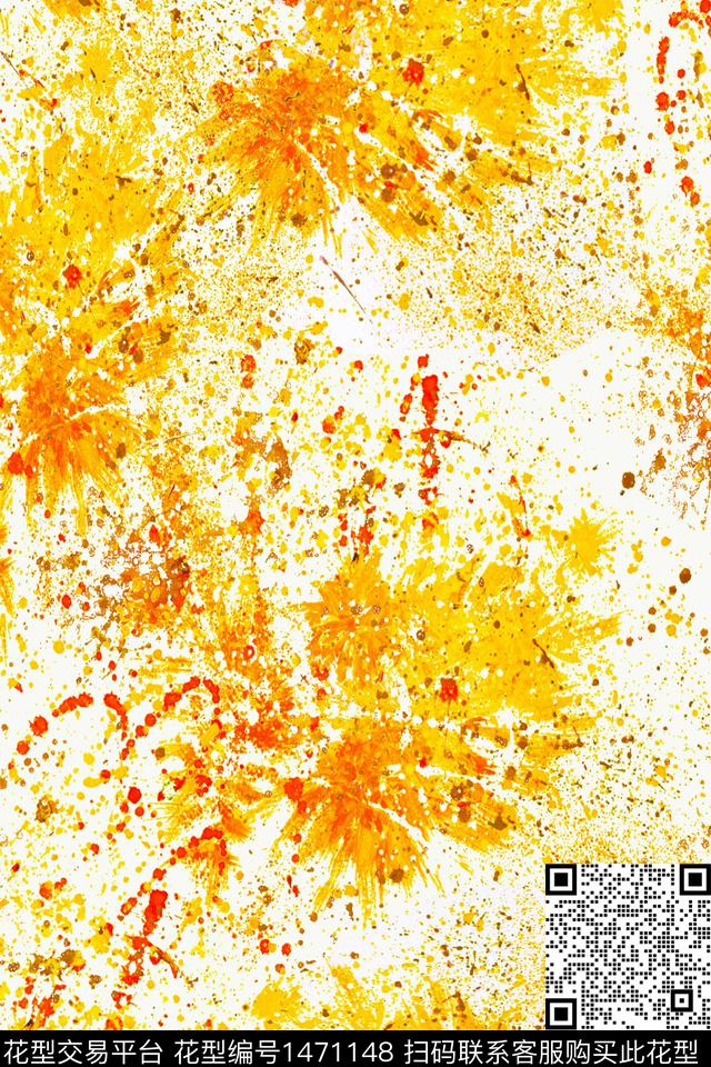 定位花绿植树叶扎染华亿平台传统印花华亿平台下载（图片编号: 1471148） - 瓦栏（Walan）