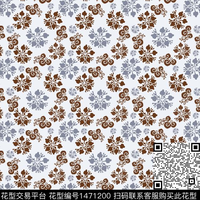 花卉卡通小碎花传统印花华亿平台下载（图片编号: 1471200） - 瓦栏（Walan）